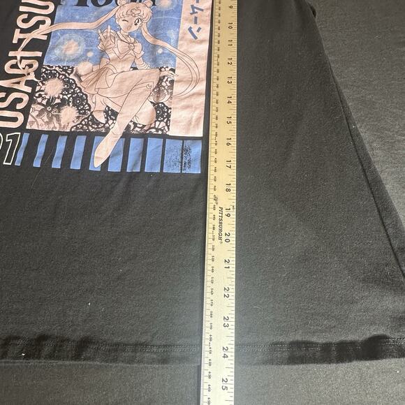 Sailor Moon Limited Edition Usagi Tsukino Black Sleeveless Tank Top Size XL - Picture 5 of 6